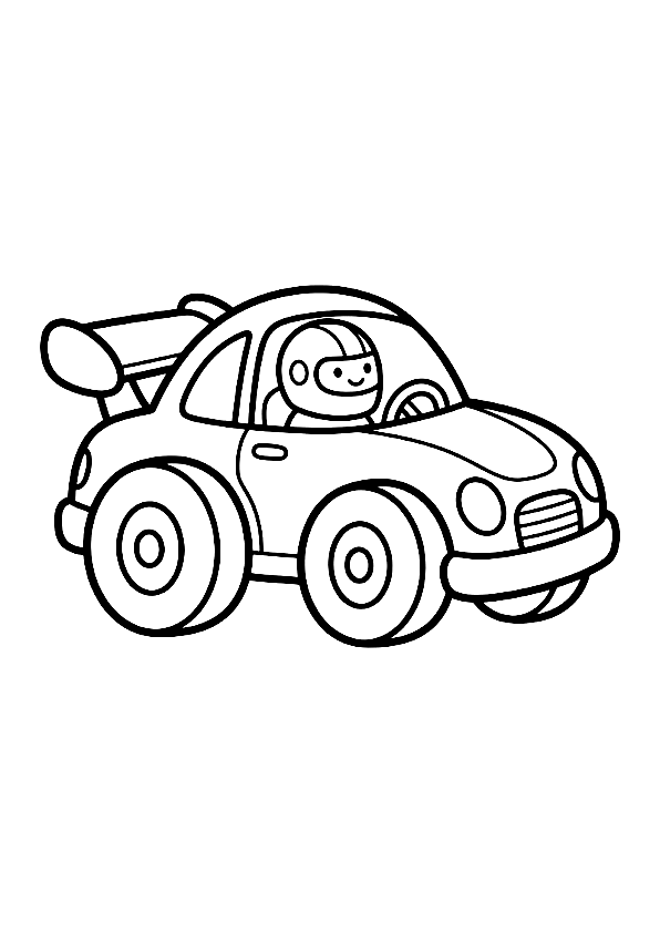 Race Car coloring page