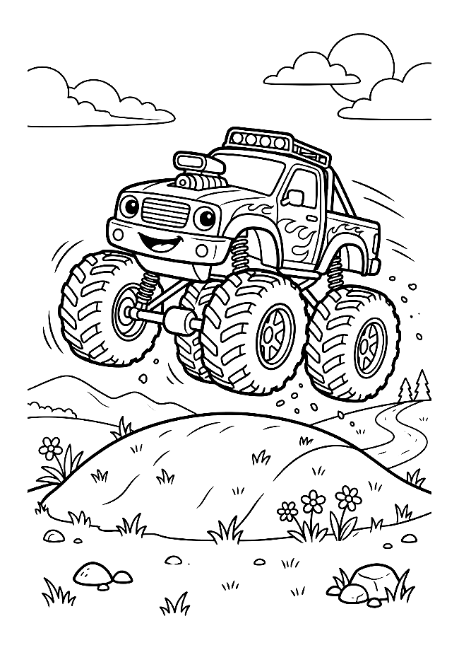 Monster Truck coloring page